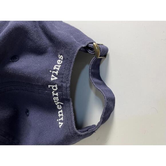Vineyard Vines Navy Blue Whale Logo Baseball Cap - Picture 5 of 5